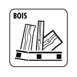 Autocollant BOIS p/container 30 x 30 cm