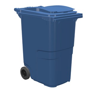Container 2 roues, 360 lt Bleu