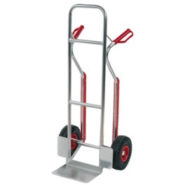 Diable aluminium avec roues caoutchouc