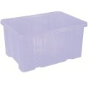 Caisse transparente rectangulaire 15 lt EUROBOX M (sans couvercle)