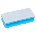 Eponge synth&eacute;tique bleue abrasif blanc