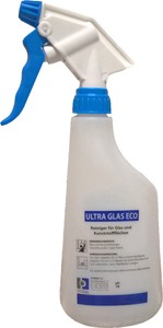 Vaporisateur ULTRA GLAS ECO s&eacute;rigraphi&eacute; avec t&ecirc;te bleue (650 ml)