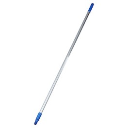 Manche aluminium &agrave; vis HYGIENE avec embout bleu 150 cm