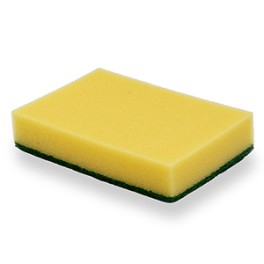 Eponge synth&eacute;tique jaune abrasif vert GM (NEW)