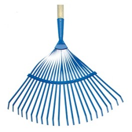Balai &agrave; feuilles ZEINTRA acier (manche bois inclus) (ex INDIANA)