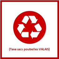 TAXE SACS POUBELLE VALAIS ROMAND 110 lt