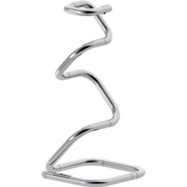 BAMBOU KOBRA Distributeur chrom&eacute; de d&eacute;sinfectant pour les mains 