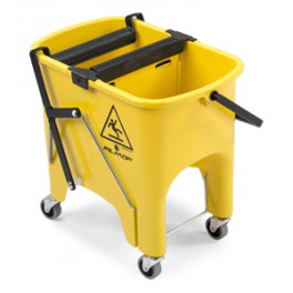ROCKET chariot de lavage avec roues 2 x 7.5 lt (presse rouleau incl)