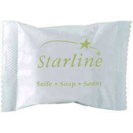 Savon STARLINE 15 g blanc, sous flow pack (300 pi&egrave;ces)