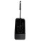 Garniture WC + brosse avec retour - couleur noire (10 pièces)