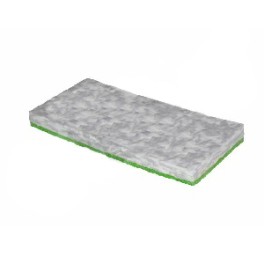 Pad &agrave; main m&eacute;lamine combo / abrasif vert 25 x 12 cm