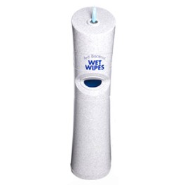 POD MAXI Distributeur de lingettes (poubelle incluse) Marbr&eacute; blanc