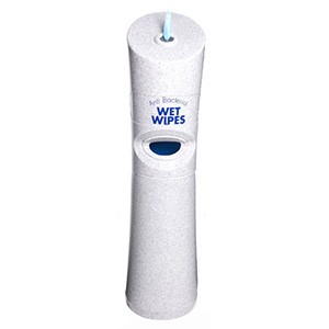 POD MAXI Distributeur de lingettes (poubelle incluse) Marbr&eacute; blanc