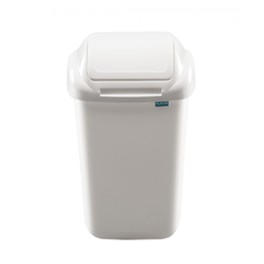 Poubelle &agrave; couvercle basculant 30 lt (blanc) 