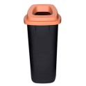 Collecteur de d&eacute;chets 90 lt (corps noir - couvercle brun)