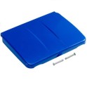 Couvercle en plastique bleu pour support de sac 150 lt