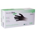 Gants sensitifs nitrile EN374 noirs non poudr&eacute;s Taille L (100 pcs)