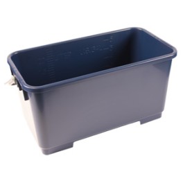 Seau plastique bleu fonc&eacute; pour vitres 22 lt
