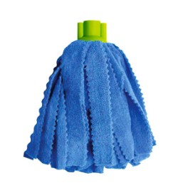 Frange espagnole microfibre bleue &agrave; vis STRIP MOP  jusqu'&agrave; &eacute;puisement