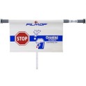 Panneau de signalisation d&eacute;roulant ''STOP Cleaning'' pour porte 