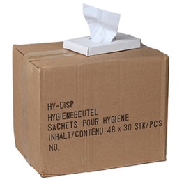 Sachets hygi&eacute;niques blancs (carton 48 x 30 p.)