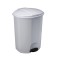 Poubelle WC en plastique blanc à pédale ESA, 18 litres