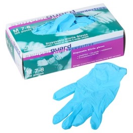 Gants sensitifs nitrile bleus non poudr&eacute;s XL/9-10 (90p.)