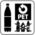 Autocollant PET pour container 30 x 30 cm