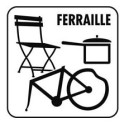 Autocollant FERRAILLE p/container 30 x 30 cm