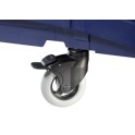 Roue souple 125 mm IDEABASE/ECOGREEN pour chariot avec frein