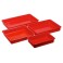 Bac plastique rouge S