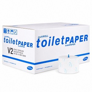 XIBU papier WC MULTIROLL V2, ECOLABEL 2 couches (32 rlx de 850 cps)