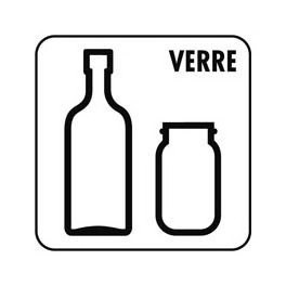 Autocollant VERRE pour container 30 x 30 cm