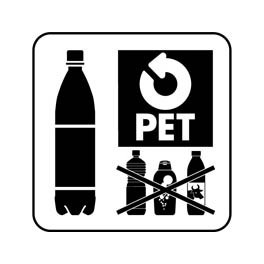 Autocollant PET pour container 30 x 30 cm