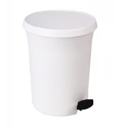 Poubelle WC &agrave; p&eacute;dale blanche NEW 3.8 lt (pi&egrave;ce)
