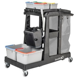 Chariot de service + lavage NUMATIC EcoMatic 3 avec presse
