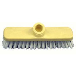 Frottoir plastique avec poils blancs 22 cm (sans manche)