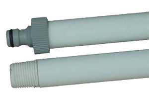Manche fibre 135 cm avec passage d'eau