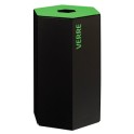 Poubelle TRI SELECTIF 50 lt HEXATRI vert avec serrure