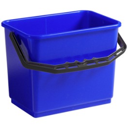 Seau plastique bleu 12lt chariot ALPHA