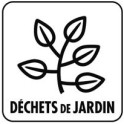 Autocollant DECHETS DE JARDIN pour container 30 x 30 cm