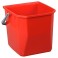 Seau plastique rouge 25 lt