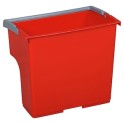 Seau plastique rouge 4 lt MX