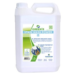 GREEN R STAIN WASH POWER d&eacute;tachant textile (Bidon 5 lt) 