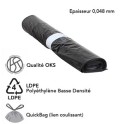 60 LT NOIRS QUICK BAG OKS (carton 24 x 10 sacs)