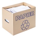 Poubelle vieux papiers en carton HYPROS (37,2 x 24,7 x 30 cm)