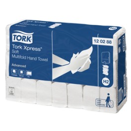 Essuie-mains TORK ADVANCED H2 SOFT blanc 2 c. ECOLABEL (2856 pces)