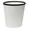 Poubelle ovale 8 lt blanche