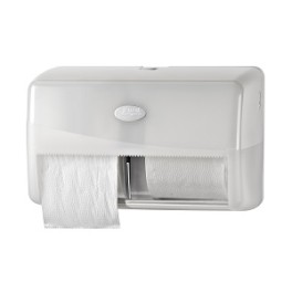 PEARL WHITE Distributeur de papier WC double (horizontal)