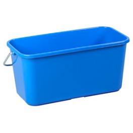 Seau plastique bleu pour vitres 13 lt